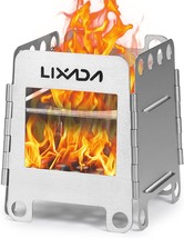 Lixada Camping Stove: Wood Burning Stoves Portable Backpacking Stove Stainless - £28.72 GBP