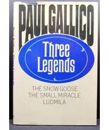 Paul Gallico THREE LEGENDS: Snow Goose, etc. Illustrated Book Club Editi... - $11.25