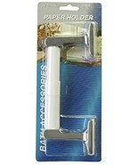 Toilet Paper Holder Wall Mount Silver Polished Chrome Toilet Tissue Disp... - €10,04 EUR