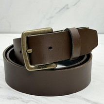 Timberland Brown Genuine Leather Belt Size Large L 40 42 Mens - $21.77
