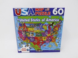 Cra-Z-Art USA Map 60 pc Puzzle - State Capitals Included! - £6.91 GBP