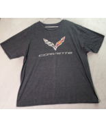Corvette T Shirt Unisex Size XL Gray Graphic Print Short Casual Sleeve C... - $23.33