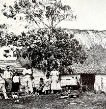 Cuban Family At Home Victorian 1898 Print Cuba&#39;s Freedom Spanish War DWU15 - $29.99
