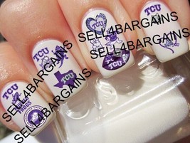 Texas Christian Tcu Horned Frogs COLLEGE》13 Different Designs》Nail Art Decals - $12.05