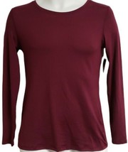 Athletic Works Women&#39;s Purple Core Long Sleeve Tee Size XS/XCH 0-2 NEW - £7.75 GBP