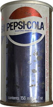vintage Pepsi-Cola - 5.5 oz Pull Tab Pepsi Can, Empty, pull tab intact - $14.99