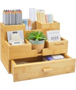 Charmlife Bamboo Desk Organizer Drawer Desk Organizer Office Organizatio... - $56.89 CAD
