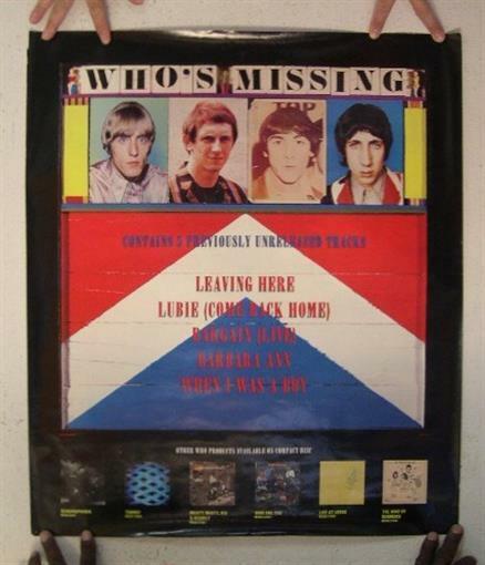 The Who Poster Vintage Whos Missing - $36.12