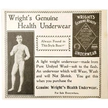 Wright&#39;s Genuine Health Underwear 1897 Advertisement Victorian Fashion A... - $19.99