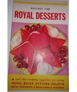 Vintage Recipes For Royal Desserts 1934 - $5.43 CAD