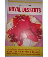 Vintage Recipes For Royal Desserts 1934 - £3.12 GBP