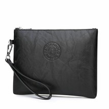 Men&#39;s Handbag Bag Wristlet Vintage Big Capacity Clutch Wallet Black Brow... - £21.69 GBP