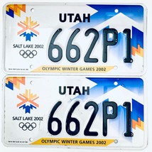 2002 United States Utah Olympic Winter Games Passenger License Plate 662P1 - £26.47 GBP