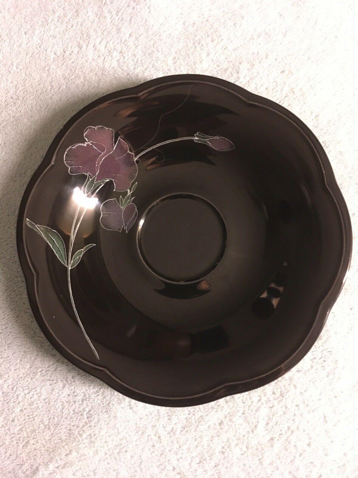 MIKASA RONDO TANGO Shiny Black EJ 702 Saucer - $5.81