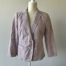 Talbots Patchwork Stripe Blazer Jacket NWOT sz 4 - $49.99