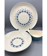 Vtg MCM Marcrest Swiss Alpine Chalet 3 Pc Platter Serving Bowl - $569.53 MXN