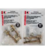 Keeney Toilet-to-Floor Bolts #13967 Snap Off 1/4&quot; X 2 1/4&quot; K23049 Lot of 2  - £6.28 GBP