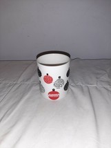 STARBUCKS COFFEE MUG 2016 Red &amp; Black Christmas Ornaments 12 ounce - $8.75