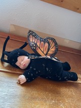 Anne Geddes Black Plush Monarch Butterfly Baby Stuffed Dolls Animal – 3 inches - £7.46 GBP