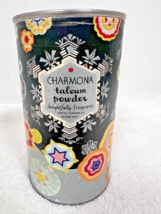 Vintage Charmona Fragrant Talcum Powder Geometric Floral Design Shaker Jar - $24.26