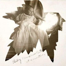 C1920 RPPC Baby Photo Maple Leaf Silhouette Ruby Butler Unposted Antique... - $371.81 MXN