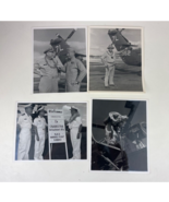 Lot of 4 Vintage US Navy Pilot Pictures Black and White Barbers Point Ha... - $32.34 CAD