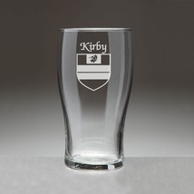 Kirby Irish Coat of Arms Tavern Glasses - Set of 4 (Sand Etched) - $68.00