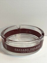 Vintage Las Vegas Nevada Caesars Palace Hotel &amp; Casino Ashtray Clear Glass 1970s - £14.66 GBP