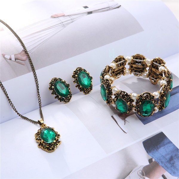 3 in set women accessories party shine jewelry for night dinner wife girlfriend  - £17.13 GBP