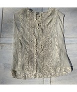 Antique Victorian Edwardian Blouse All Lace Button Back SEE DESCRIPTION - $86.12 CAD