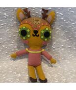 Handmade Jelpudo Doll Stuffed Animal Deer Pink Orange Felt Collectible - $39.60