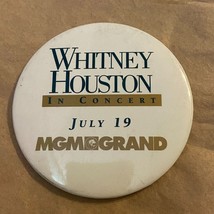 MGM Whitney Houston Button July 19 1994 Exclusive Promotional Pin Pinback - $6.87