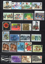 Great Britain 25 Different Stamps &amp; Commemoratives CV ignored ZAYIX 0224M0324M - £4.75 GBP
