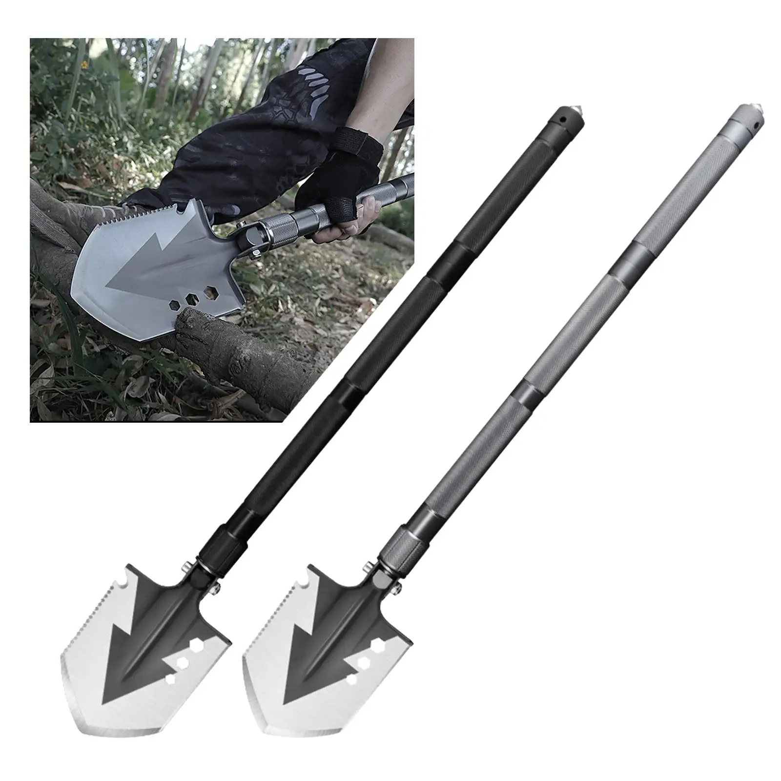 Multifunctional Shovel Outdoor Tactical Tools Spade Awl Screwdriver - £28.97 GBP+