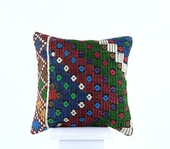 16x16 Ethnic Vintage Turkish Rug Pillow Cover Home Decorative Boho Cushion 1731 - £15.01 GBP