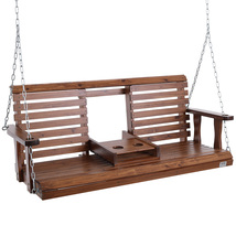 VEVOR 5 ft Wooden Porch Swing 880lbs Heavy Duty Patio Bench Hanging Chai... - $142.90