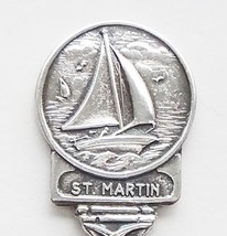Collector Souvenir Spoon St. Martin Saint Martin Sailboat Embossed Emblem - £11.79 GBP