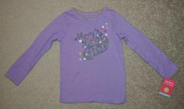 Girls Shirt Carters Long Sleeve Shirt Purple Moms Best Girl Top-size 4 - £10.26 GBP