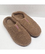 Bombas Brown Sunday Fleece Sherpa Fuzzy Wool Slippers Womens Size 8 Hous... - $55.40 CAD
