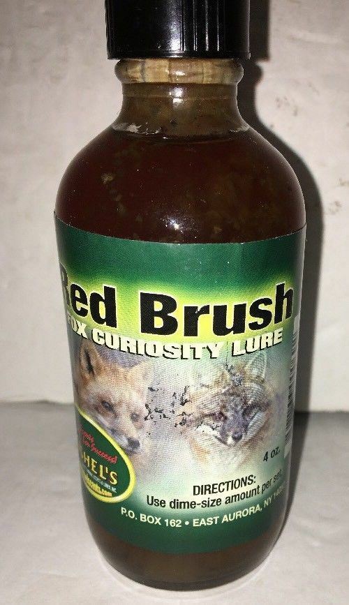 New Kishels Red Brush Fox Curiosity Gland Lure 4oz-RARE-SHIPS N 24 HOURS... - $9.78