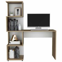 Computer Desk Jayess, Office, Light Oak / White - £203.42 GBP