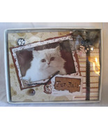 Cat Kitty Kitten Fur-Ball Picture Frame Scrapbook Dimensional in gift box - $423.19 MXN