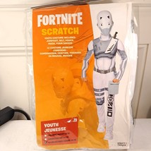 NEW Fortnite Scratch Costume Child Youth Size XL 14-16 x-large HALLOWEEN... - £36.33 GBP