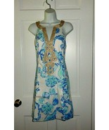 NWT LILLY PULITZER RESORT WHITE BAREFOOT PRINCESS EMERY SHIFT DRESS 10 $208 - $111.07 CAD