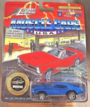 1994 Johnny Lightning USA Muscle Cars Series 6 1969 GTO JUDGE Blue w/Crager Mags - $12.50
