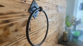 Inspired Tower Hangers - 9&quot; Cast Iron with Burnt Wax Finish - Rustic Charm - £32.95 GBP