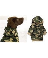Green Camo Dog Hoodies High Quality 100% Cotton Kangaroo Pocket Dogs Swe... - $29.87 CAD+