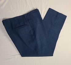 Vtg 60s 70s Handmade 38x28 Check Wool Blend Trouser Slacks Golf Pants Retro Punk - £27.53 GBP