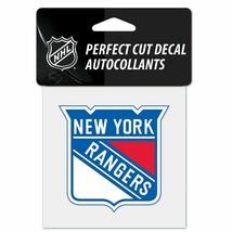 NEW YORK RANGERS 4x4 PERFECT CUT DECAL NEW &amp; OFFICIALLY LICENSED - £3.95 GBP