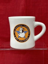 The Dripolator Coffeehouse Diner Tan Logo Heavy Stoneware 8oz Coffee Mug Cup - $14.36